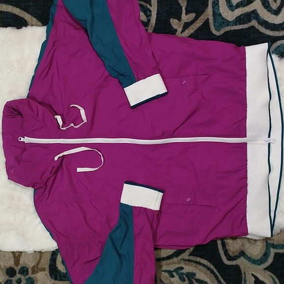 Free People Teal and Berry Retro Active Jacket Size L - Picture 7 of 15